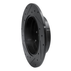 Hyundai Azera Brake Rotor (1) - Rear Right - R1 Concepts - Drilled & Slotted - Black - `05-`20